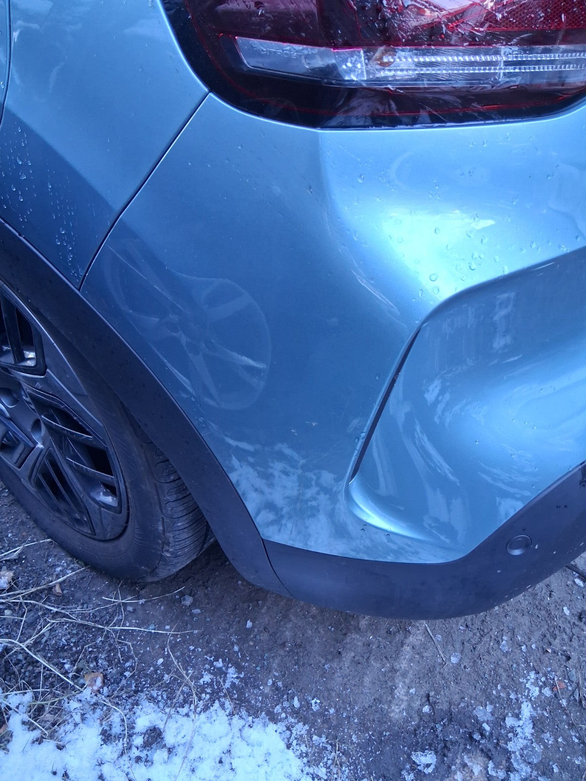 2023 CITROEN C4 MK3 REAR COMPLETE BUMPER WITH PDC SENSORS OLBIA BLUE EQN