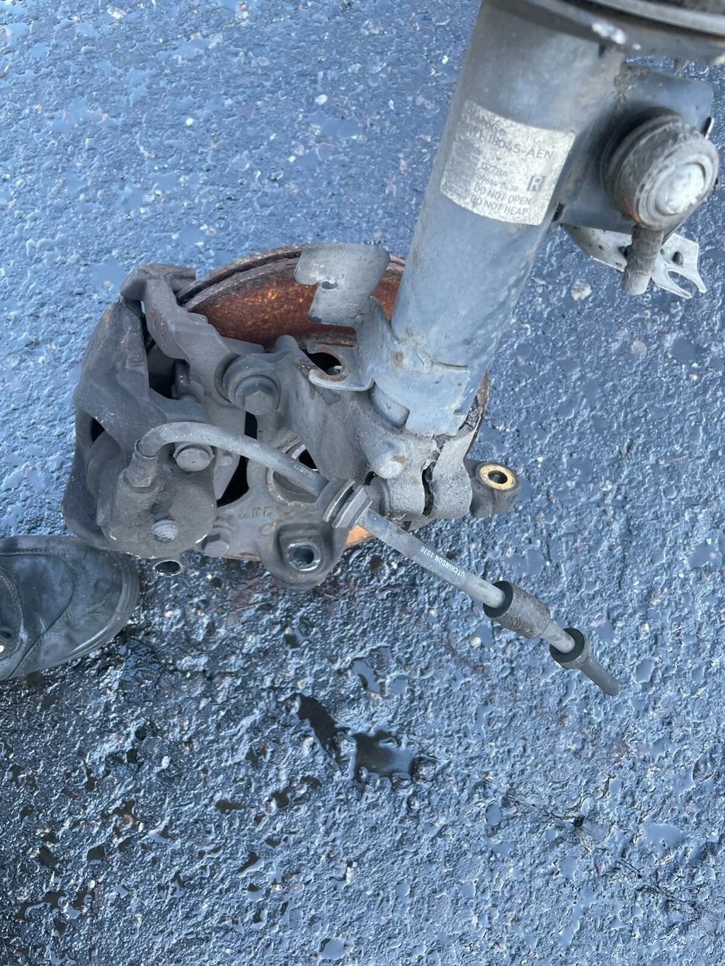 FORD GALAXY MK2 MK3 2014 2.0 AUTO OS DRIVER SIDE WHEEL HUB SHOCK SPRING LEG