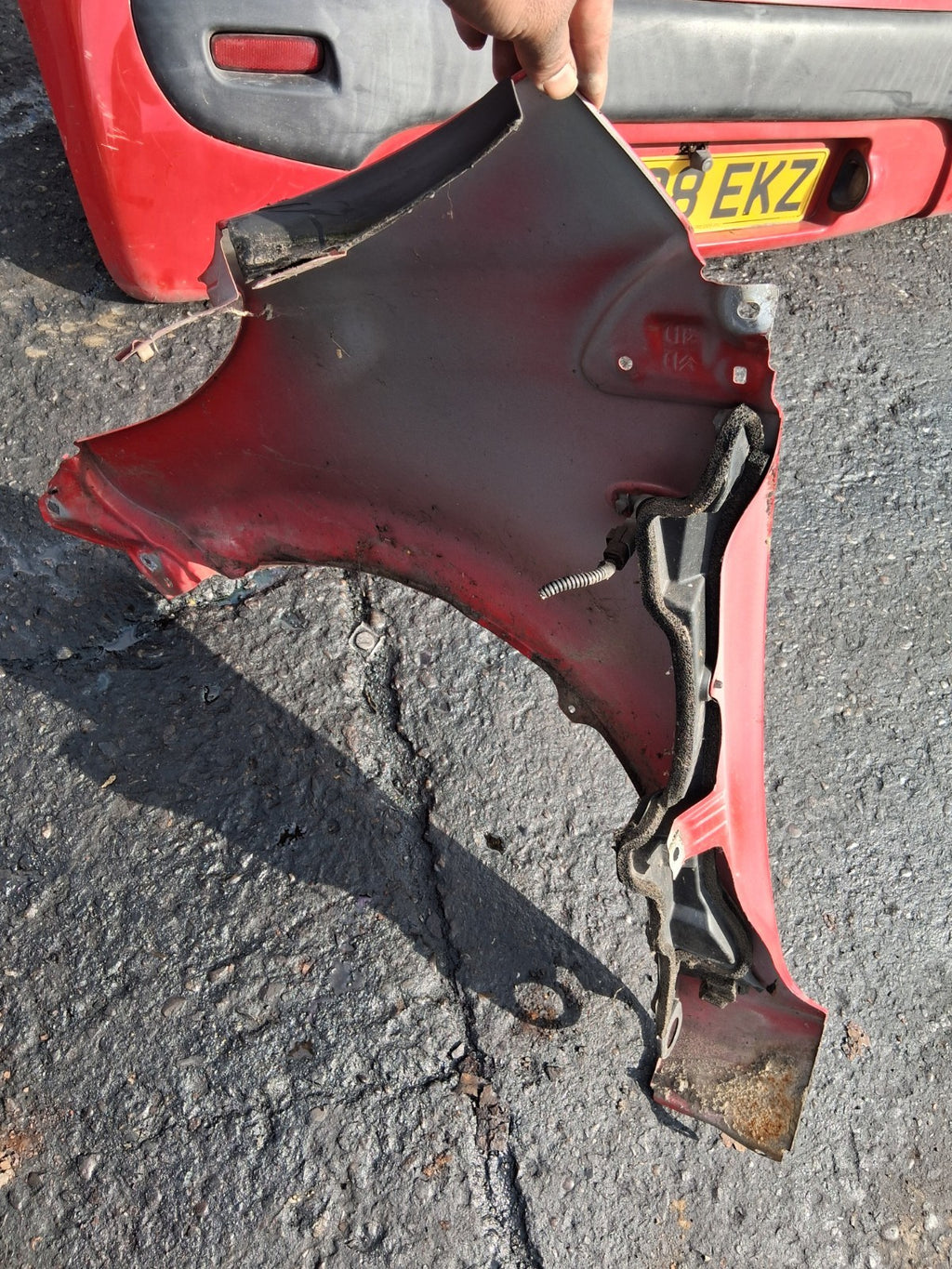 2008 CITROEN C1 MK1 OSF DRIVER SIDE FRONT WING PANEL RED