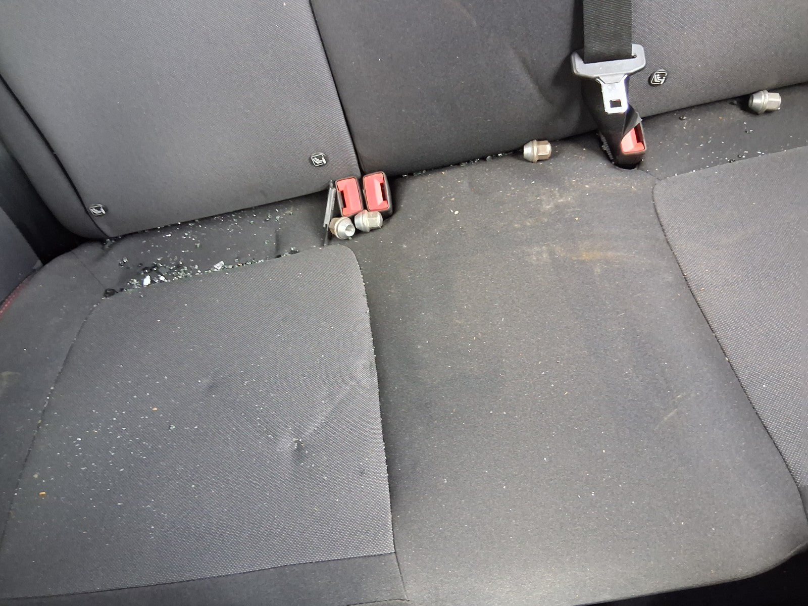2023 FORD FIESTA MK8 REAR BACK SEAT CENTER CONSOLE BENCH SEAT COMPLETE FABRIC