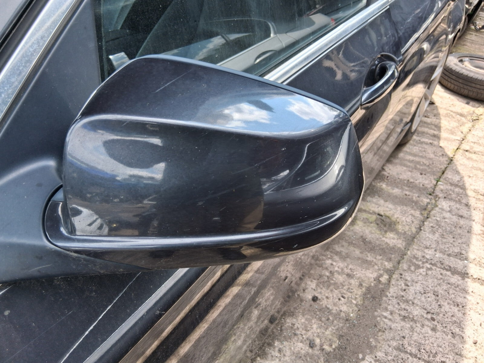 2012 BMW 5 SERIES F10 NSF PASSENGER SIDE LEFT ELECTRIC WING MIRROR GREY