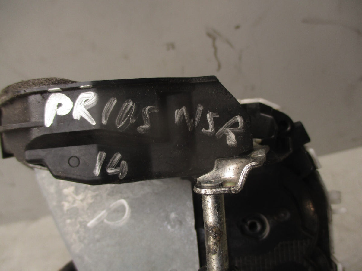 2014 TOYOTA PRIUS MK3 NSR PASSENGER SIDE REAR DOOR LOCK MECHANISM