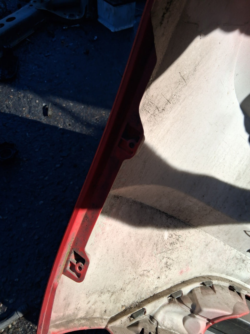 VW VOLKSWAGEN POLO 2019 MK6 REAR COMPLETE BUMPER RED