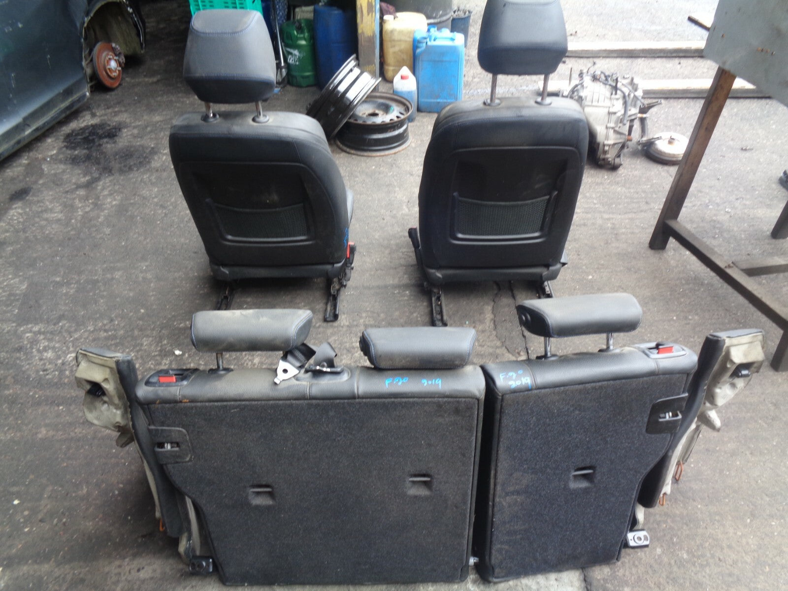 BMW 1 SERIES F20 2019 LCI FACELIFT COMPLETE LEATHER SEAT SET BLACK