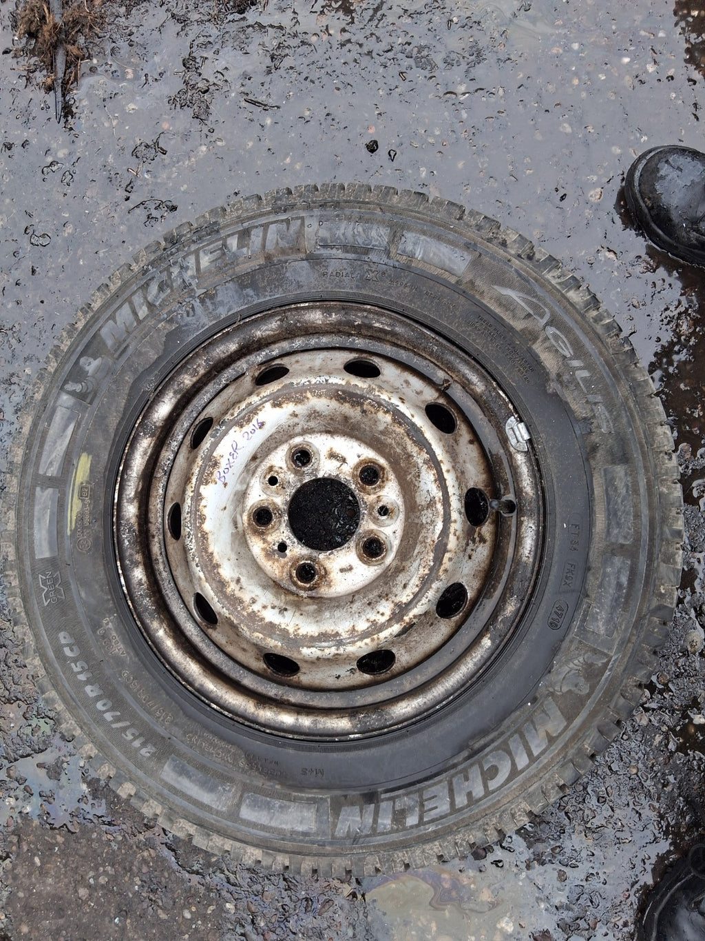2016 PEUGEOT BOXER MK3 15 INCH STEEL WHEEL WITH TYRE 215/70R15
