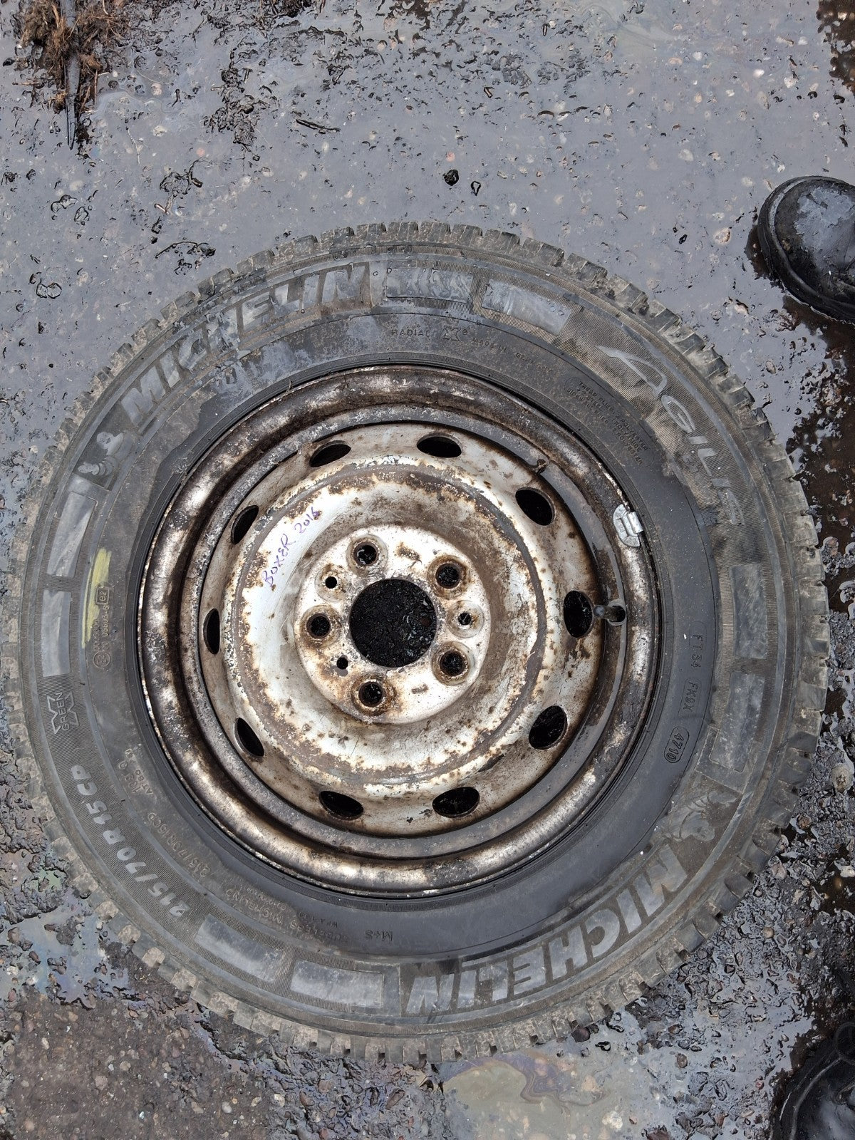 2016 PEUGEOT BOXER MK3 15 INCH STEEL WHEEL WITH TYRE 215/70R15