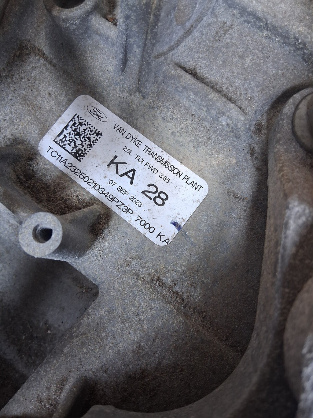 2024 FORD TRANSIT CUSTOM MK2 2.0 DIESEL AUTOMATIC 8 SPEED GEARBOX PZ3P7000KA