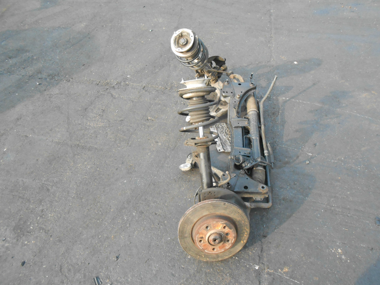 BMW 3 SERIES E46 2004 320d 2.0 TD FRONT CRADLE LEGS SHOCKS HUBS & STEERING RACK