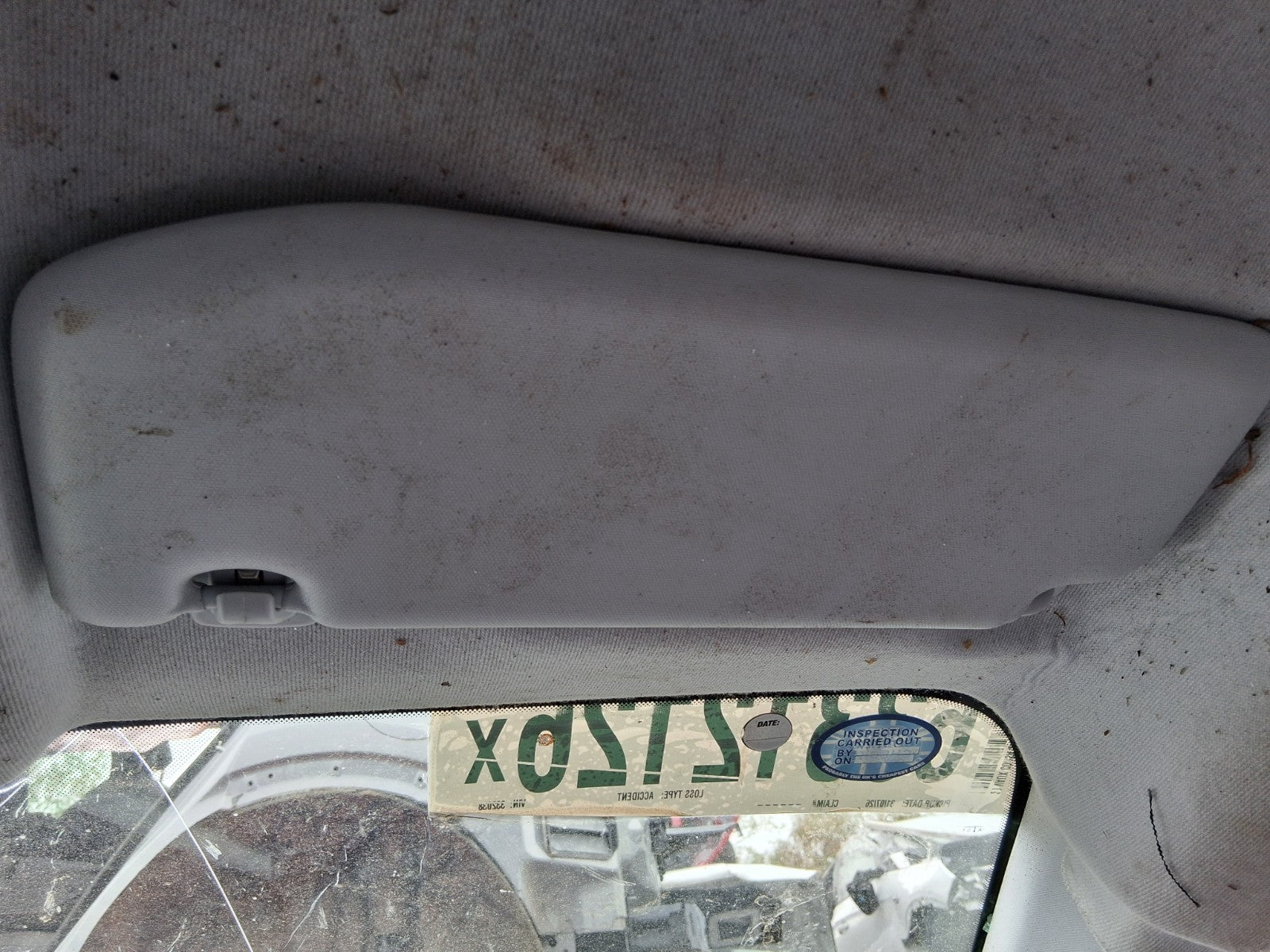 2020 VAUXHALL CORSA F HATCH OSF DRIVER SIDE FRONT SUN VISOR SHADE