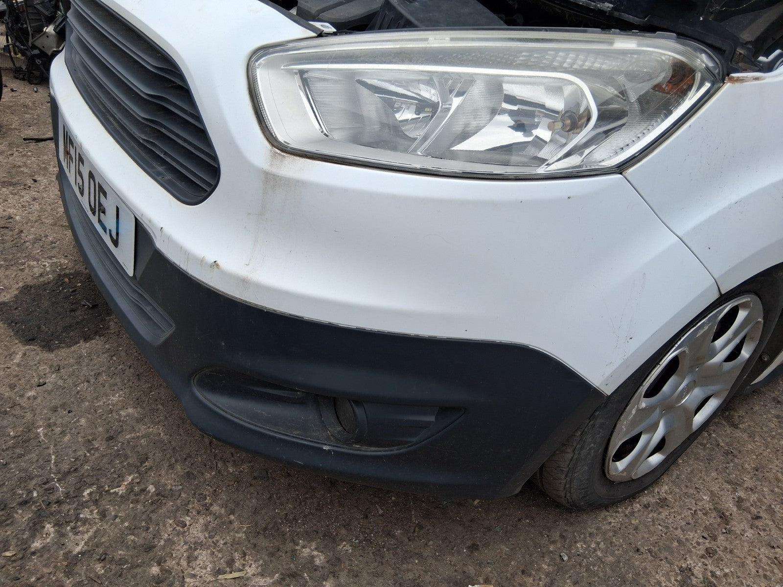 2015 FORD TRANSIT COURIER MK1 FRONT BARE BUMPER WHITE