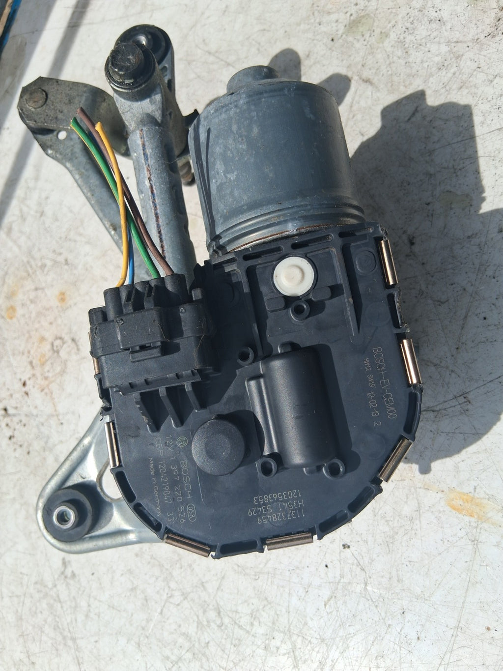 2012 PEUGEOT 3008 NSF PASSENGER SIDE FRONT WIPER MOTOR LINKAGES 9671062180