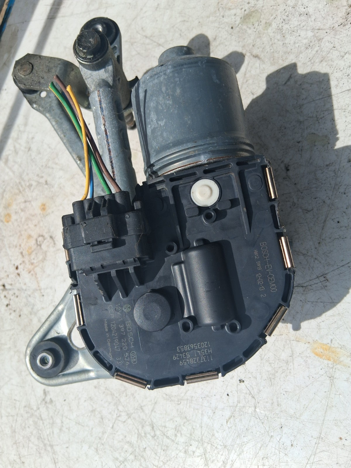 2012 PEUGEOT 3008 NSF PASSENGER SIDE FRONT WIPER MOTOR LINKAGES 9671062180