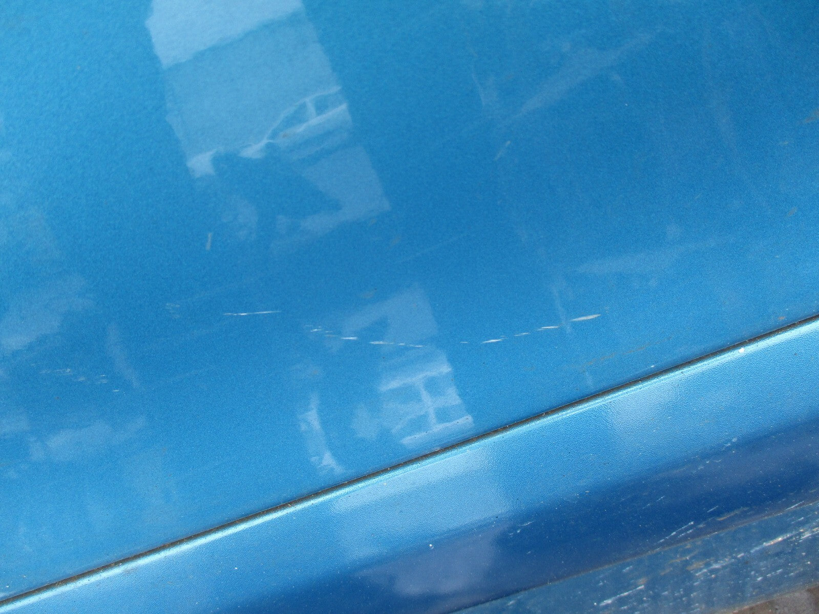 CITROEN BERLINGO MK2 NSF PASSENGER SIDE FRONT BARE DOOR BLUE