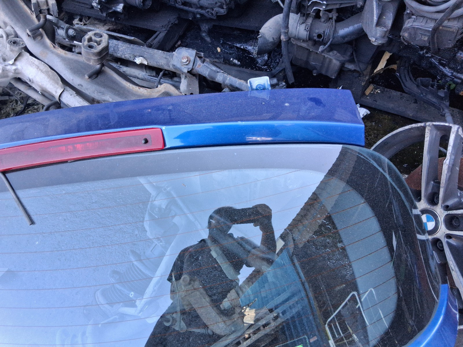 2008 RENAULT CLIO MK3 COMPLETE REAR TAILGATE BOOTLID BLUE