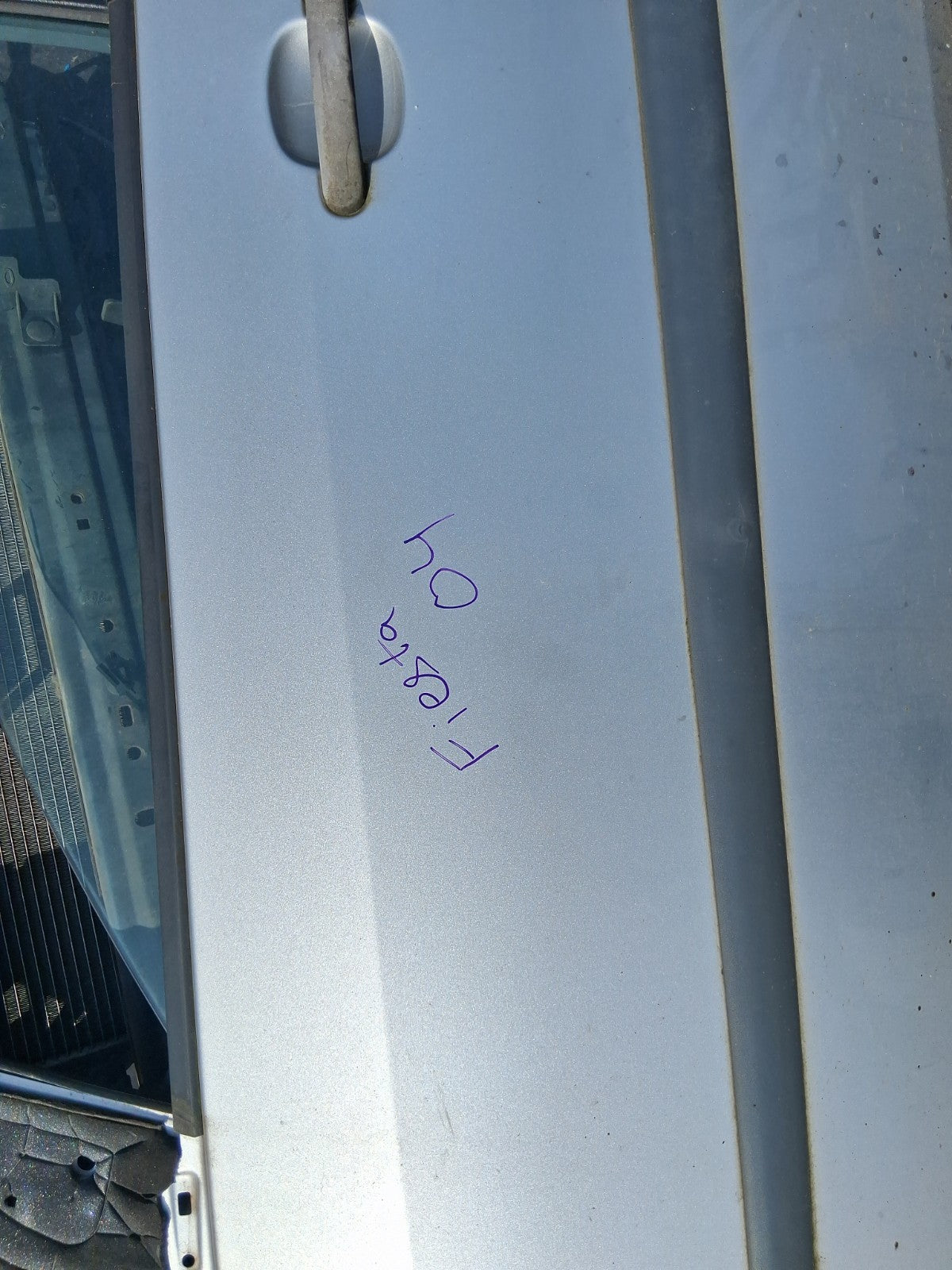 2006 FORD FIESTA MK6 NSF PASSENGER SIDE FRONT LEFT COMPLETE DOOR SILVER