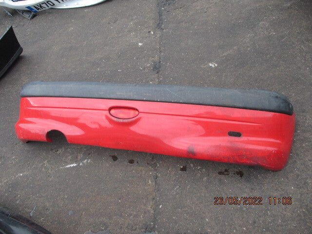PEUGEOT 206 2005 REAR COMPLETE BUMPER RED