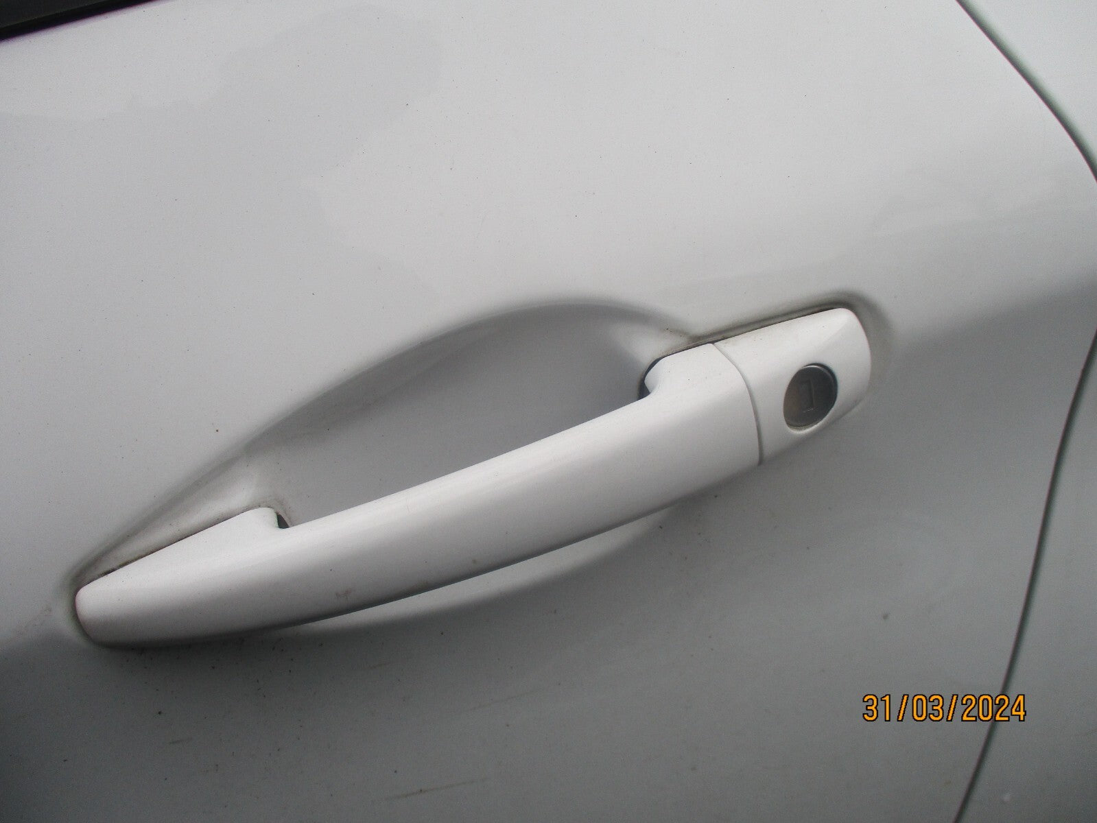 PEUGEOT 208 2016 3 DOOR NS PASSENGER SIDE EXTERIOR DOOR HANDLE BIANCA WHITE EWP