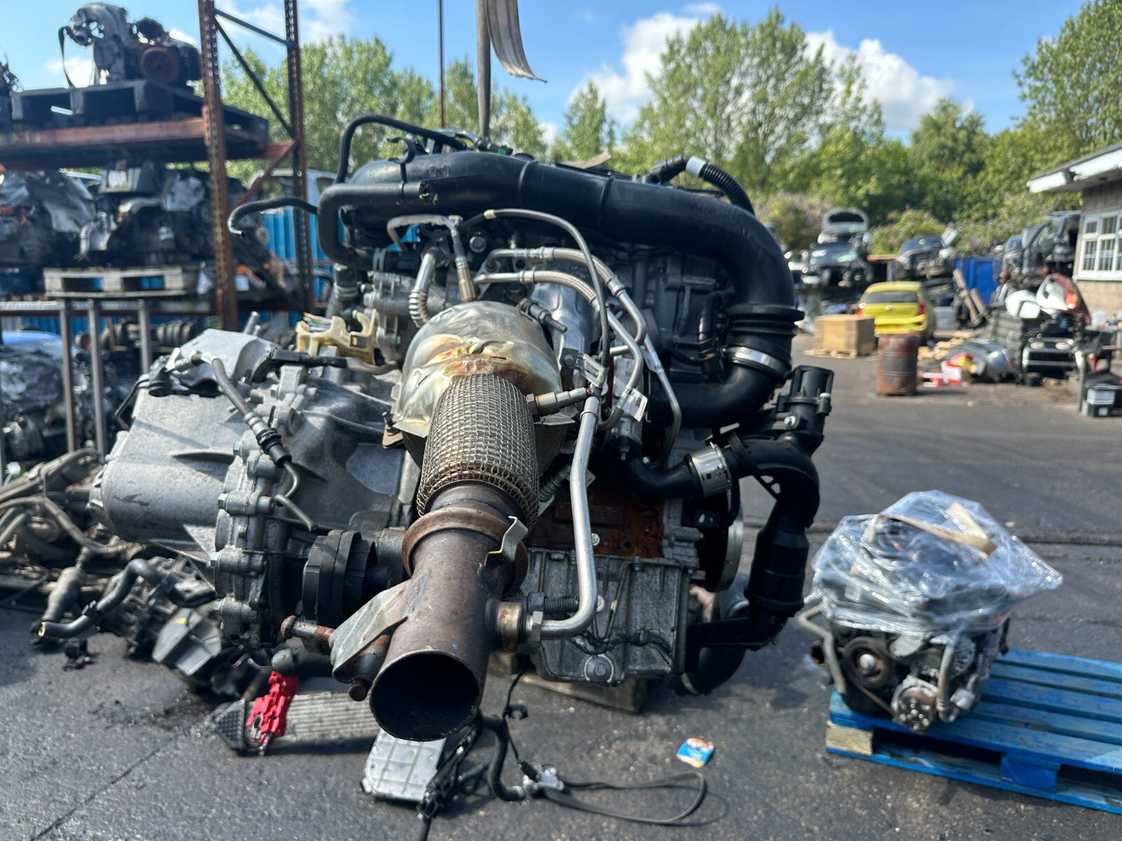 2021 FORD FIESTA MK8 1.0 PETROL ENGINE BARE ECOBOOST BZJA DAMAGED SUMP