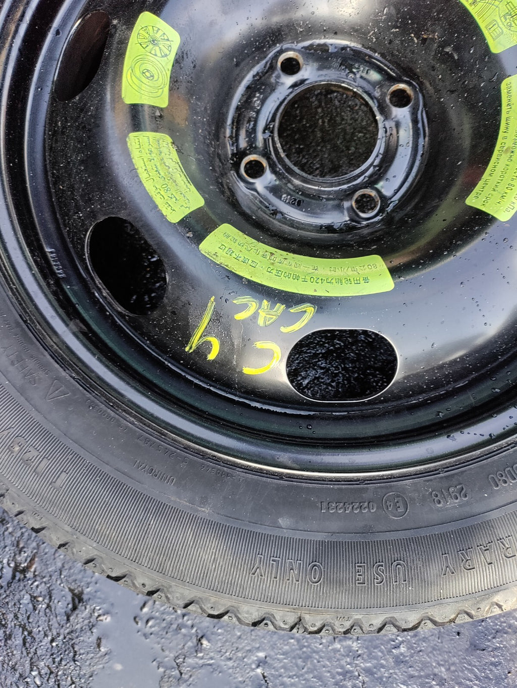 2019 CITROEN C4 CACTUS 16 INCH SPARE WHEEL 125/85R16