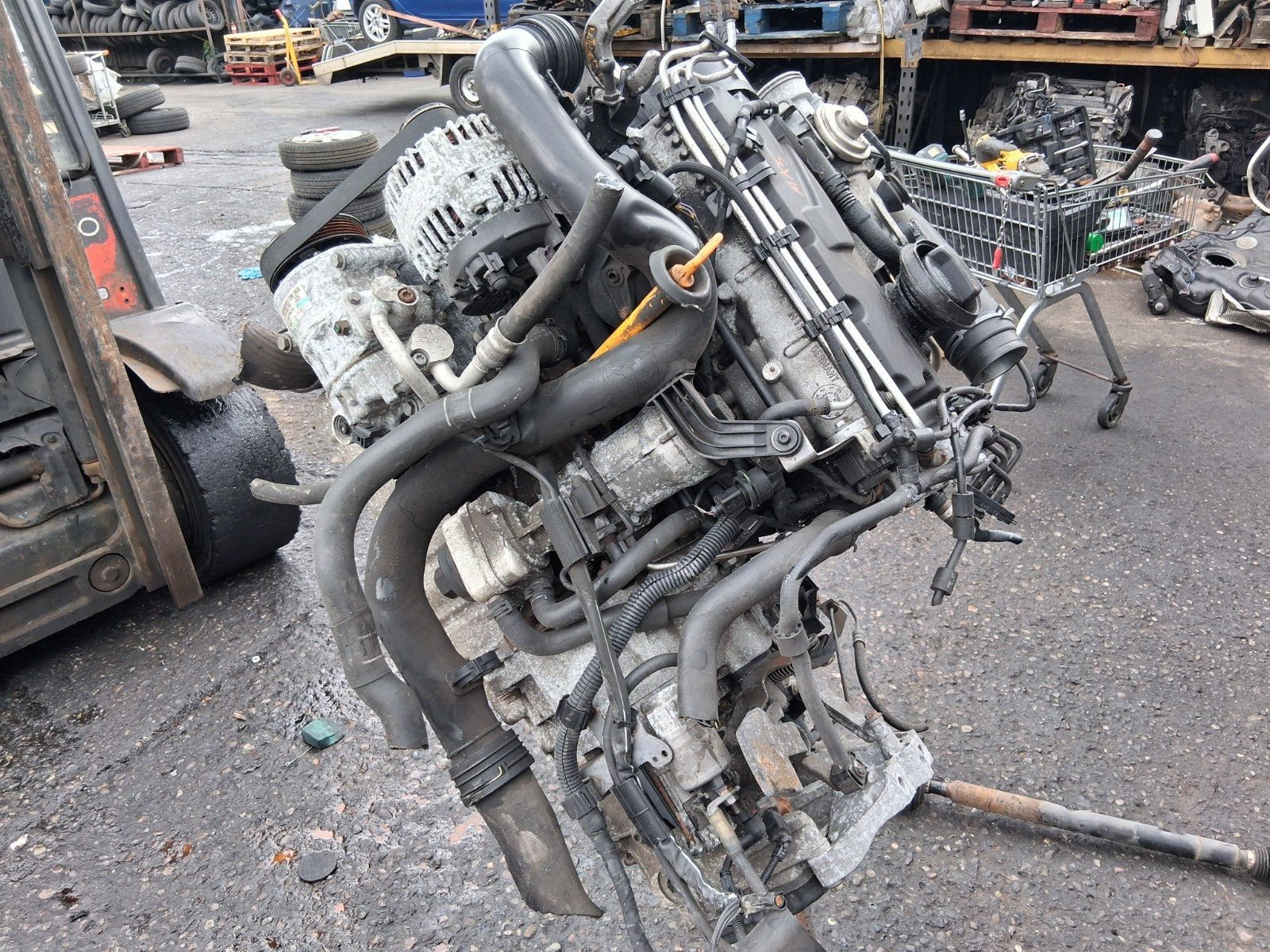 2007 VW VOLKSWAGEN GOLF MK5 1.9 TDI DIESEL COMPLETE ENGINE BXE