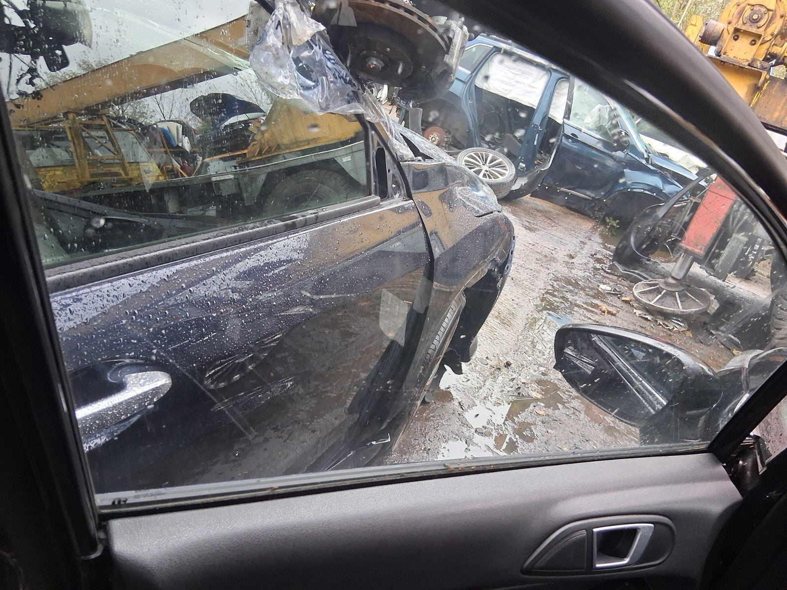 2014 FORD FIESTA MK7 NSF PASSENGER SIDE FRONT LEFT WINDOW GLASS