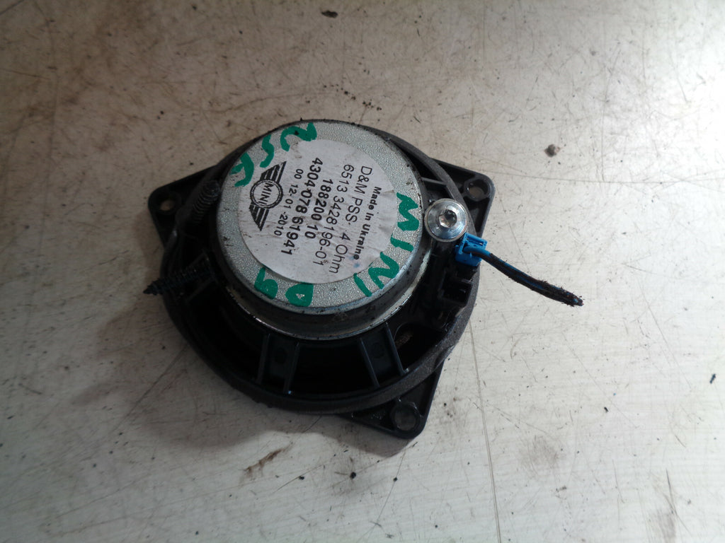 BMW MINI COOPER 2009 NSF PASSENGER SIDE FRONT DOOR SPEAKER 3428196