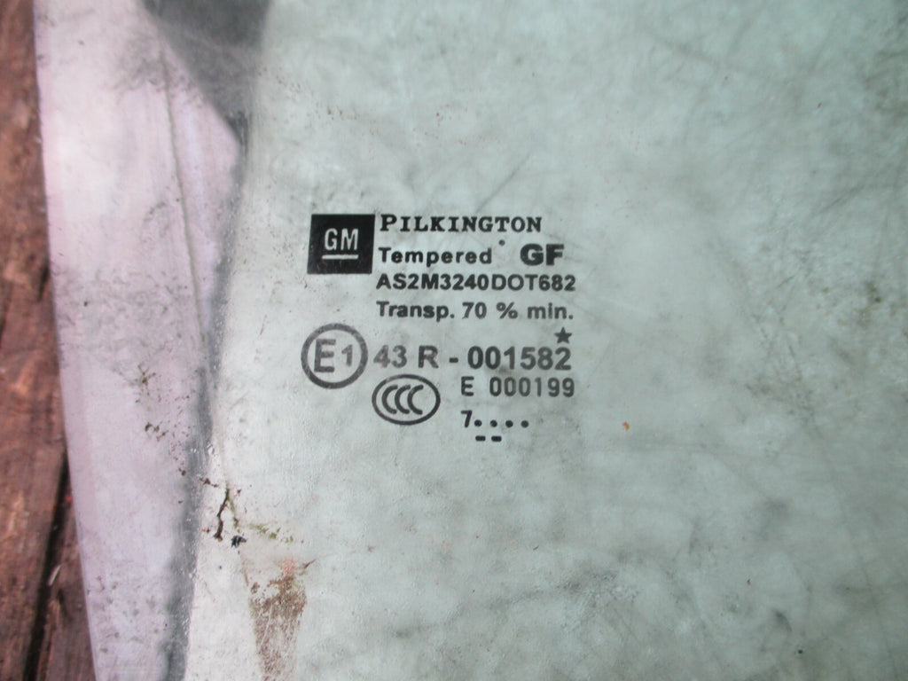 VAUXHALL ZAFIRA B 2007 NSF FRONT PASSENGER SIDE WINDOW GLASS E143R001582