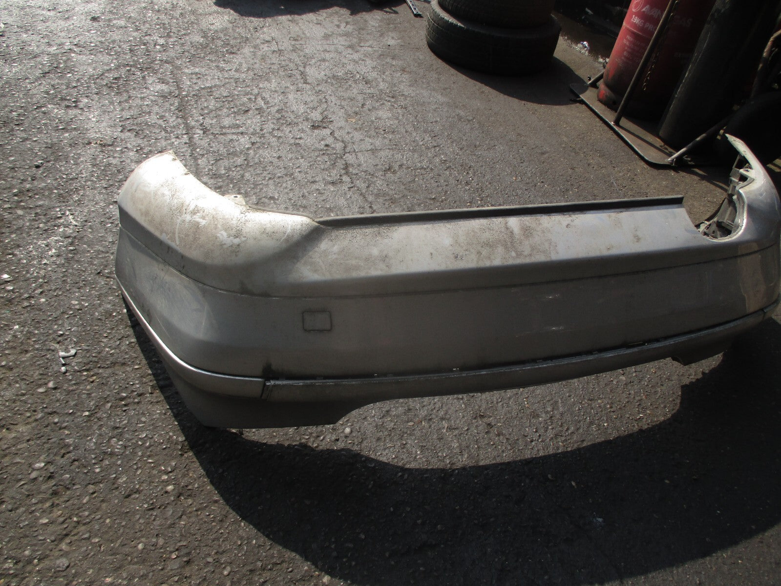 2002 MERCEDES C CLASS COUPE CL203 REAR BUMPER SILVER