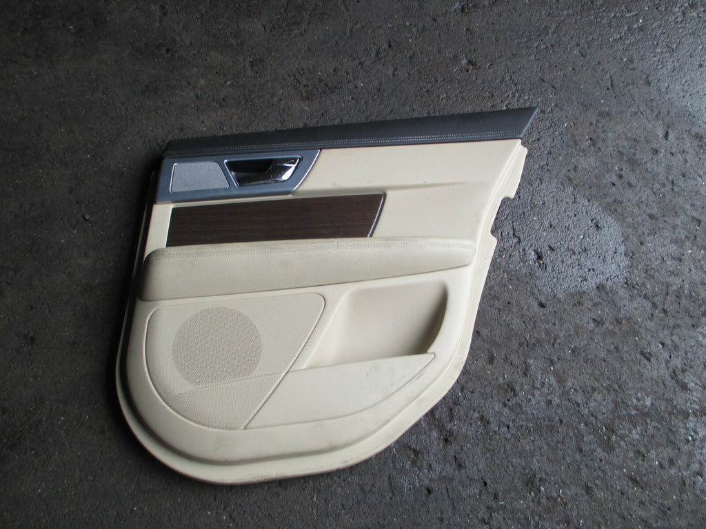 JAGUAR XF 2013 FACELIFT DRIVER SIDE REAR DOOR CARD PLASTIC PANEL ONLY