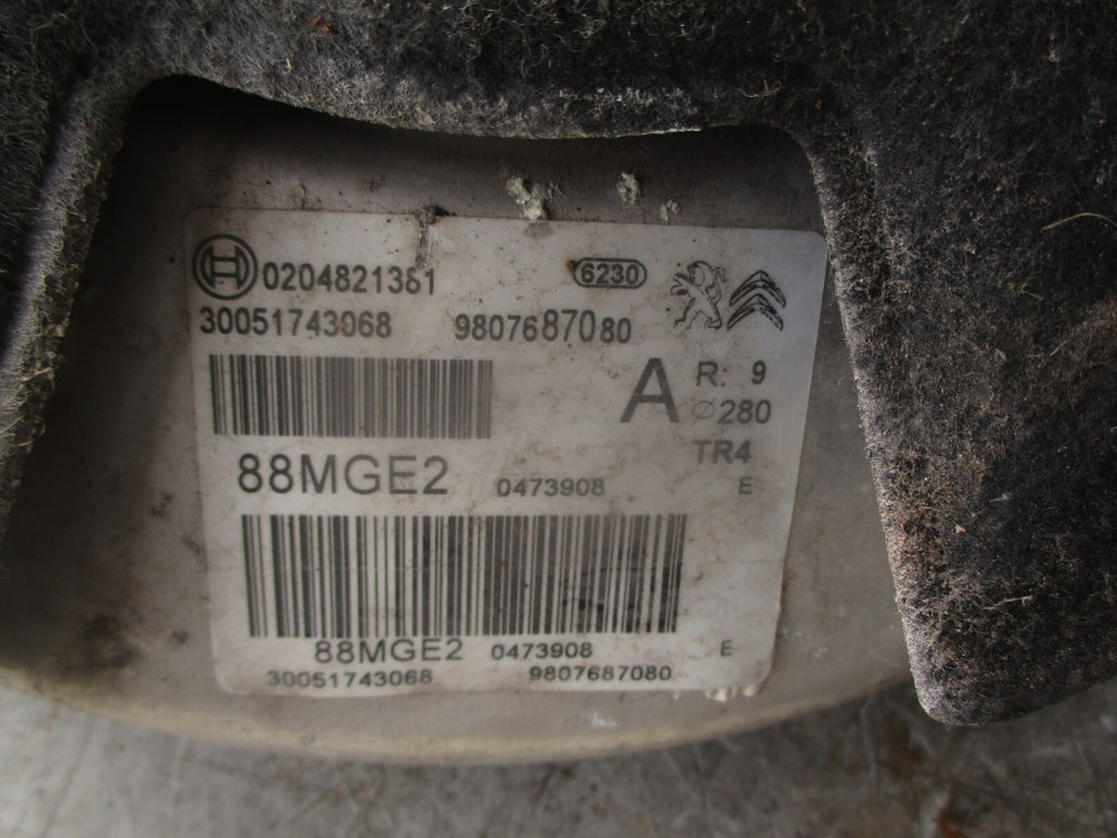 2018 VAUXHALL GRANDLAND X SE 1.2 PETROL BRAKE SERVO & MASTER CYLINDER 9807687080