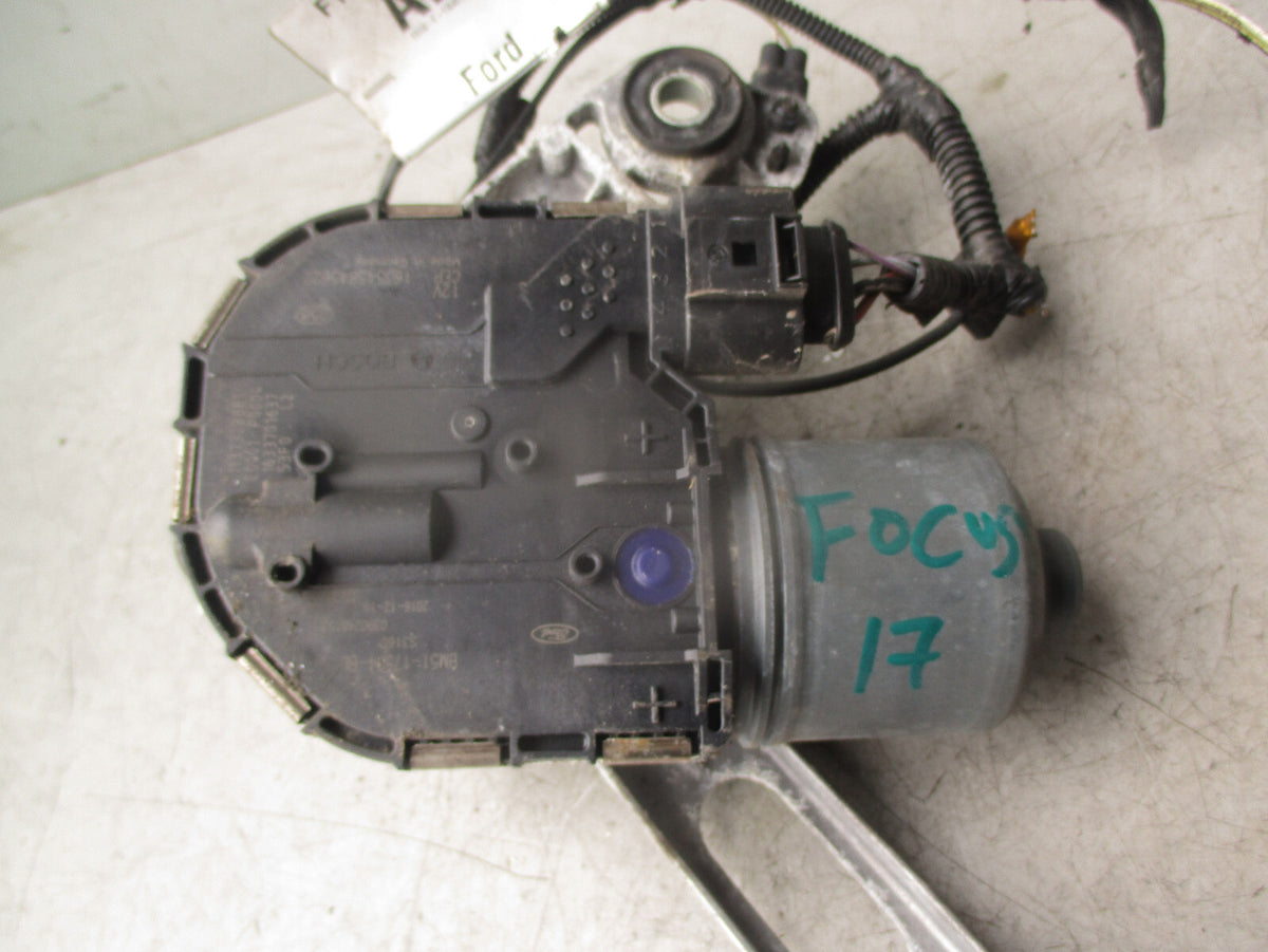 2017 FORD FOCUS MK3 OS DRIVER FRONT WINDSCREEN WIPER MOTOR & LINKAGE BM5117504BL