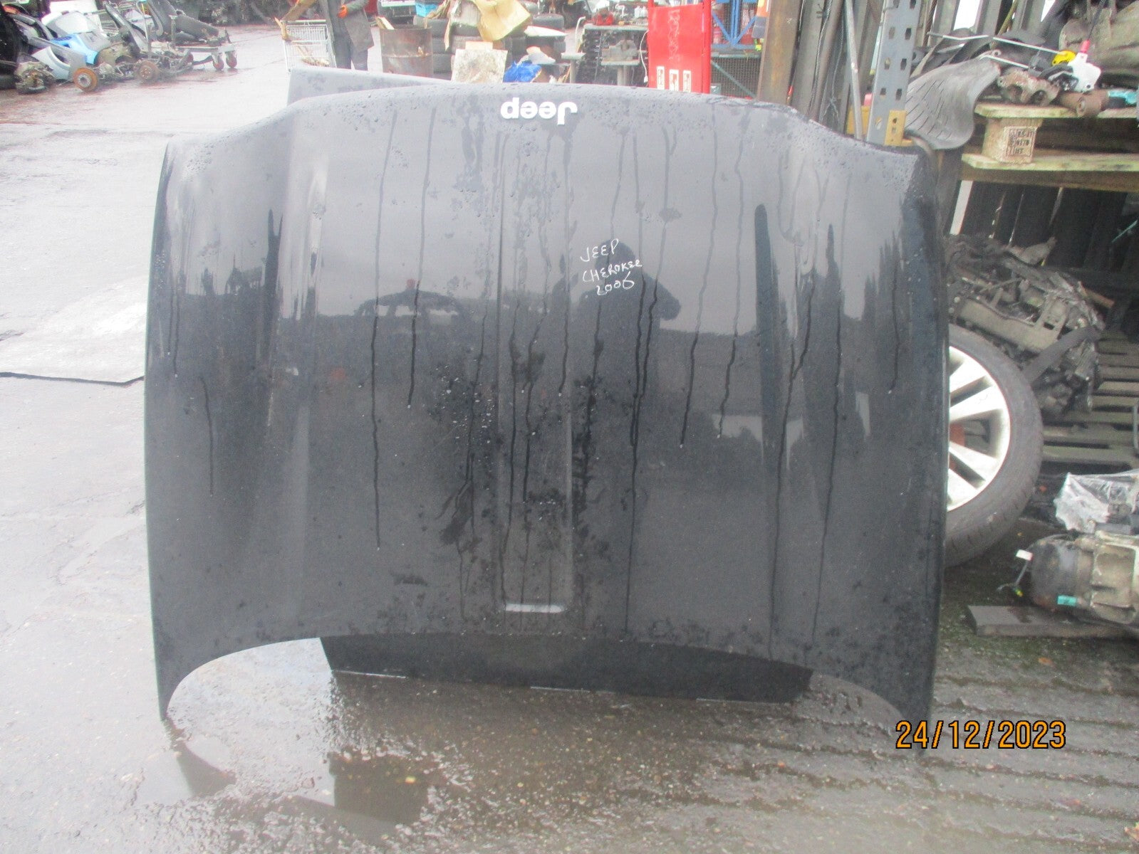 JEEP CHEROKEE 2006 MK3 FRONT BONNET HOOD BLACK