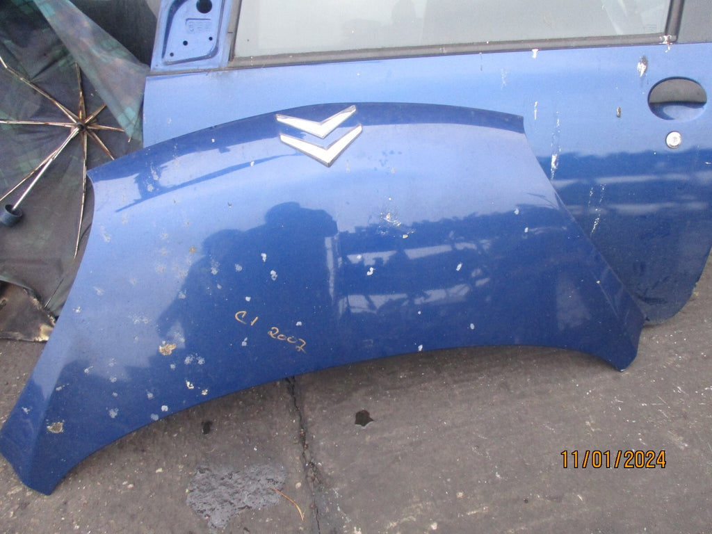 CITROEN C1  2007 FRONT COMPLETE BONNET HOOD BLUE