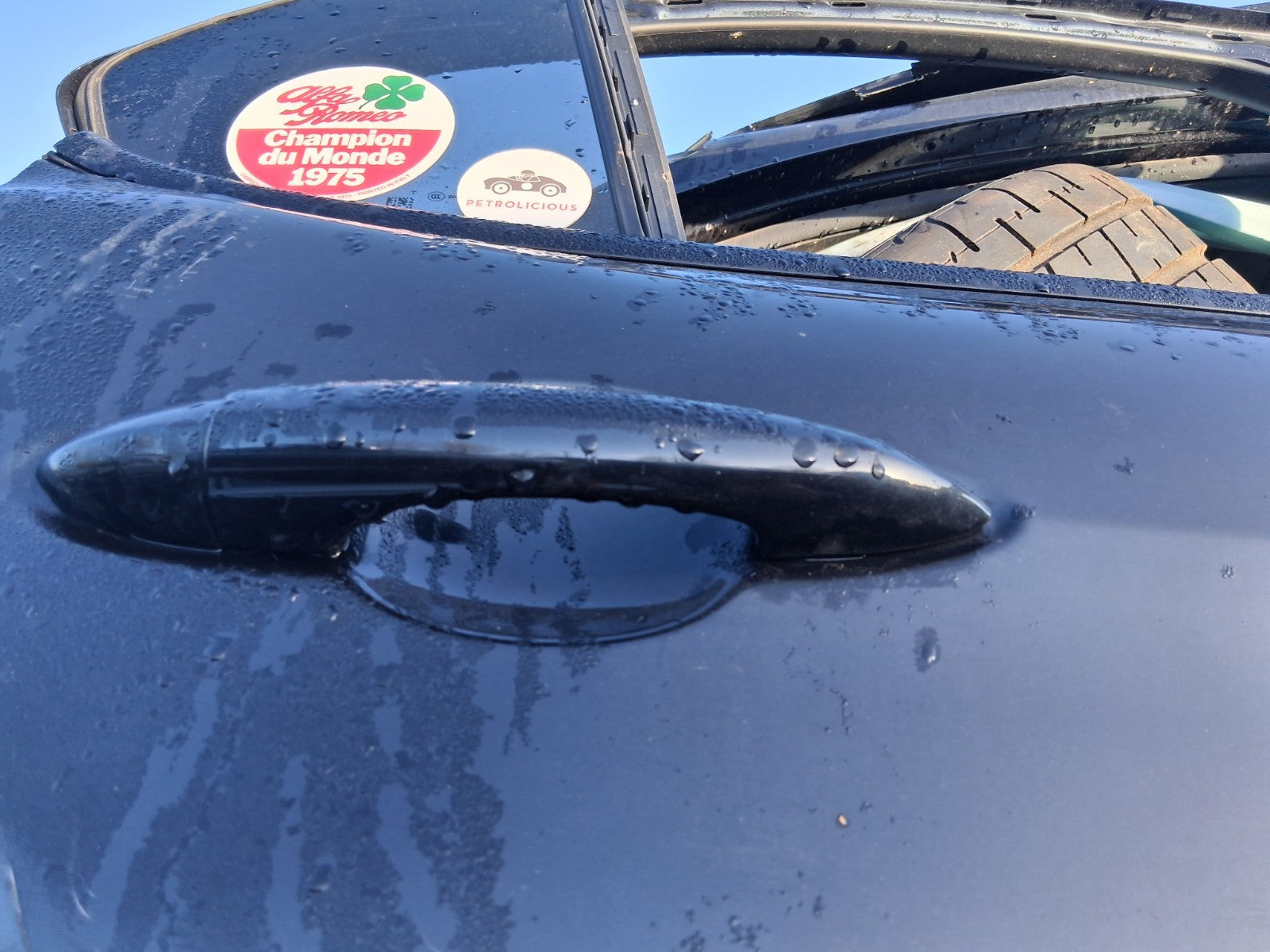 2018 ALFA ROMEO GIULIA 952 QUADRIFOGLIO OSR DRIVER SIDE REAR RIGHT DOOR HANDLE