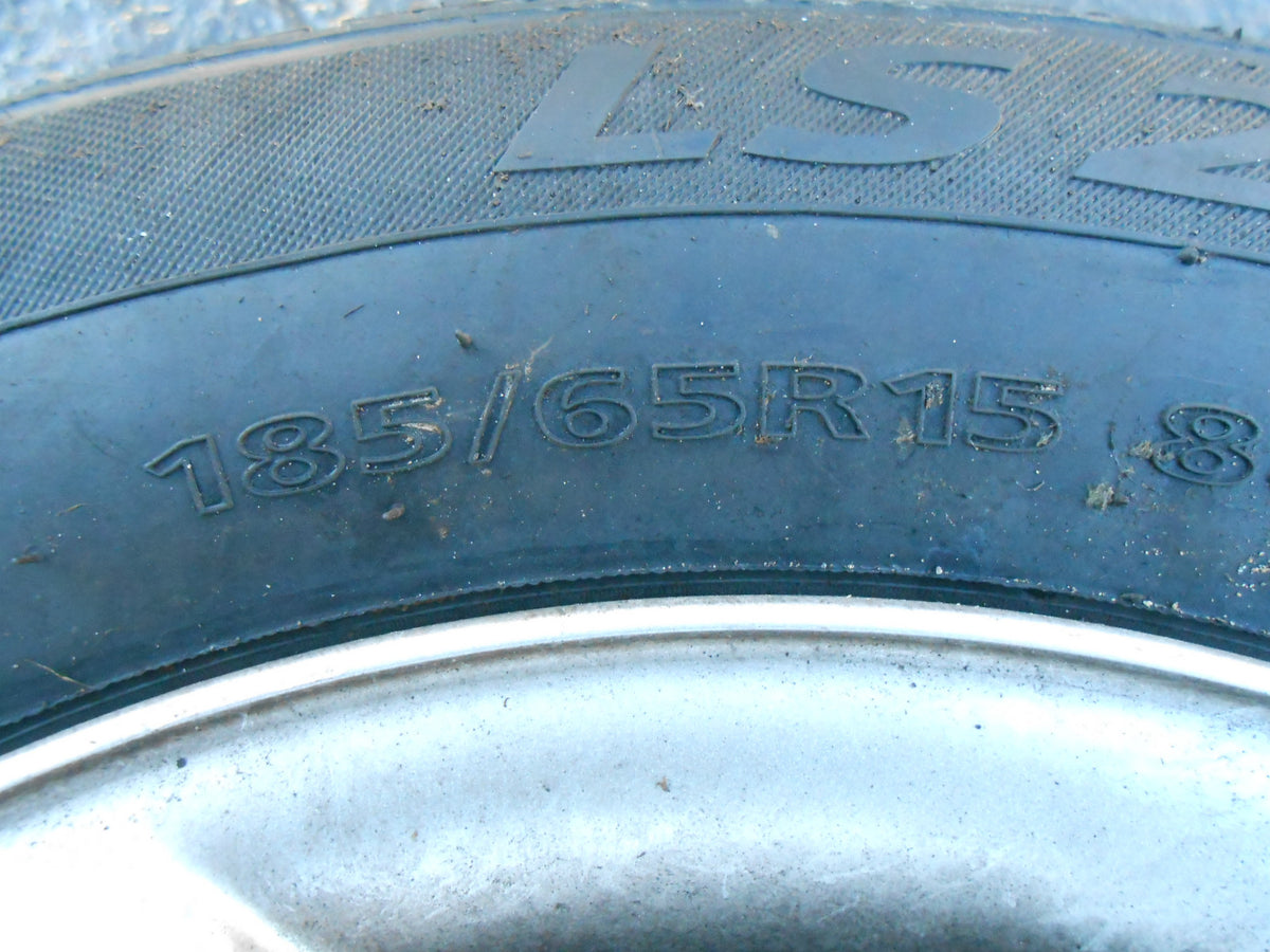PEUGEOT 207 2009 5 SPOKE 4 STUD ALUMINIUM ALLOY WHEEL & TYRE 185/65 R15