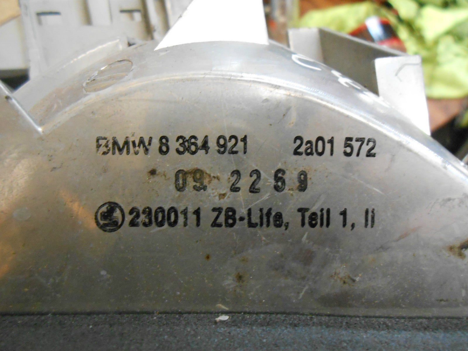 BMW 3 SERIES E46 2001 PRE FACELIFT NSR PASSENGER SIDE REAR LIGHT 8364921