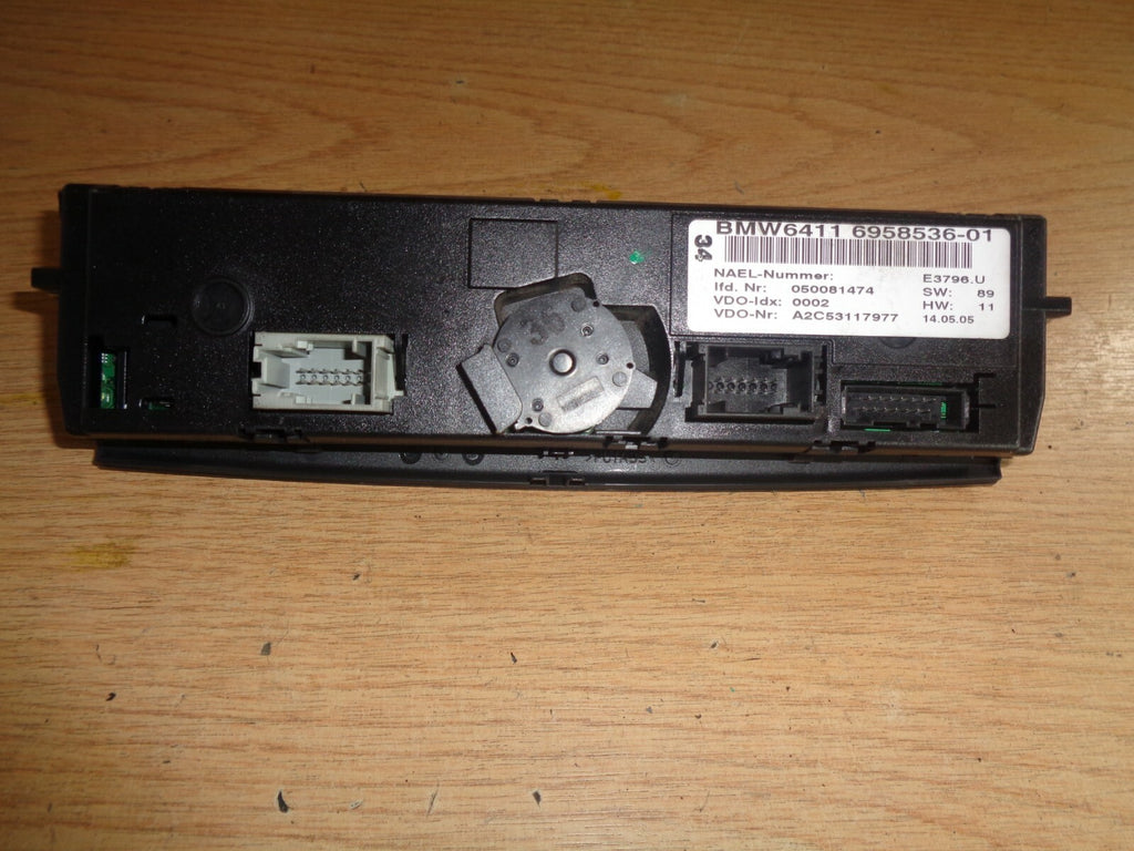 BMW 1 SERIES CLIMATE CONTROL PANEL HEATER CONTROLS 695853601