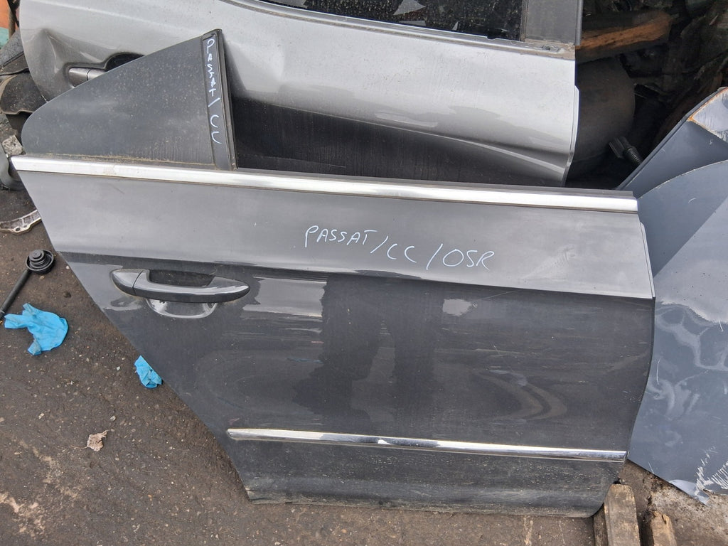 VW VOLKSWAGEN PASSAT CC 2012 OSR DRIVER SIDE REAR DOOR GREY