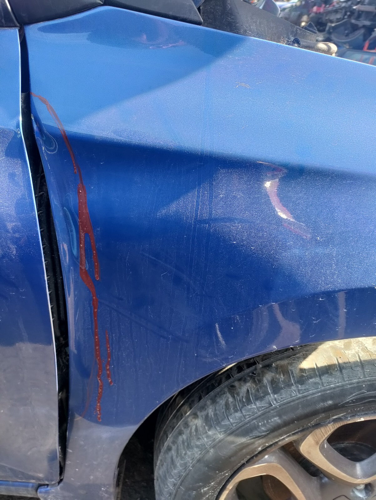 2019 HYUNDAI I20 FACELIFT OSF DRIVER RIGHT WING PANEL CHAMPION BLUE PEARL U24