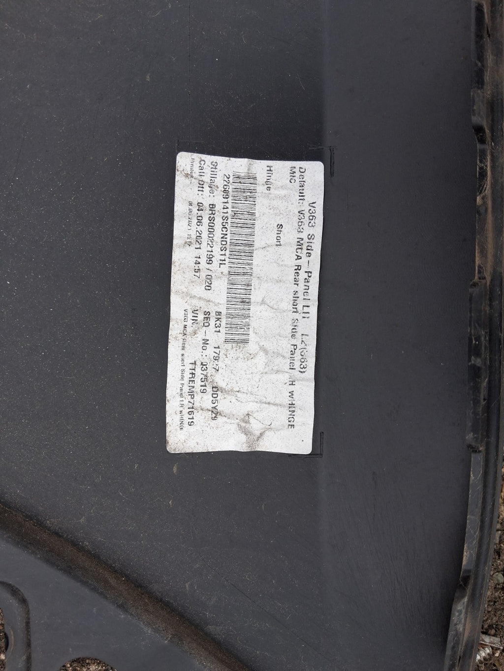 2021 FORD TRANSIT 350 MK8 NSR PASSENGER SIDE LEFT BUMPER CORNER BK3117927