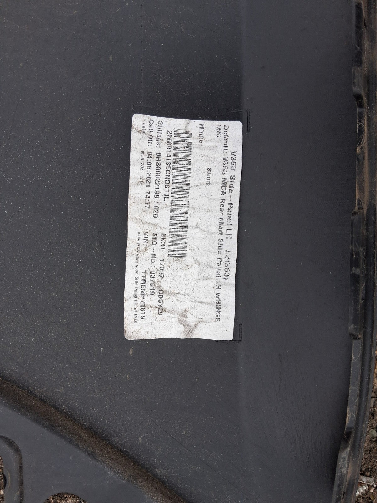 2021 FORD TRANSIT 350 MK8 NSR PASSENGER SIDE LEFT BUMPER CORNER BK3117927
