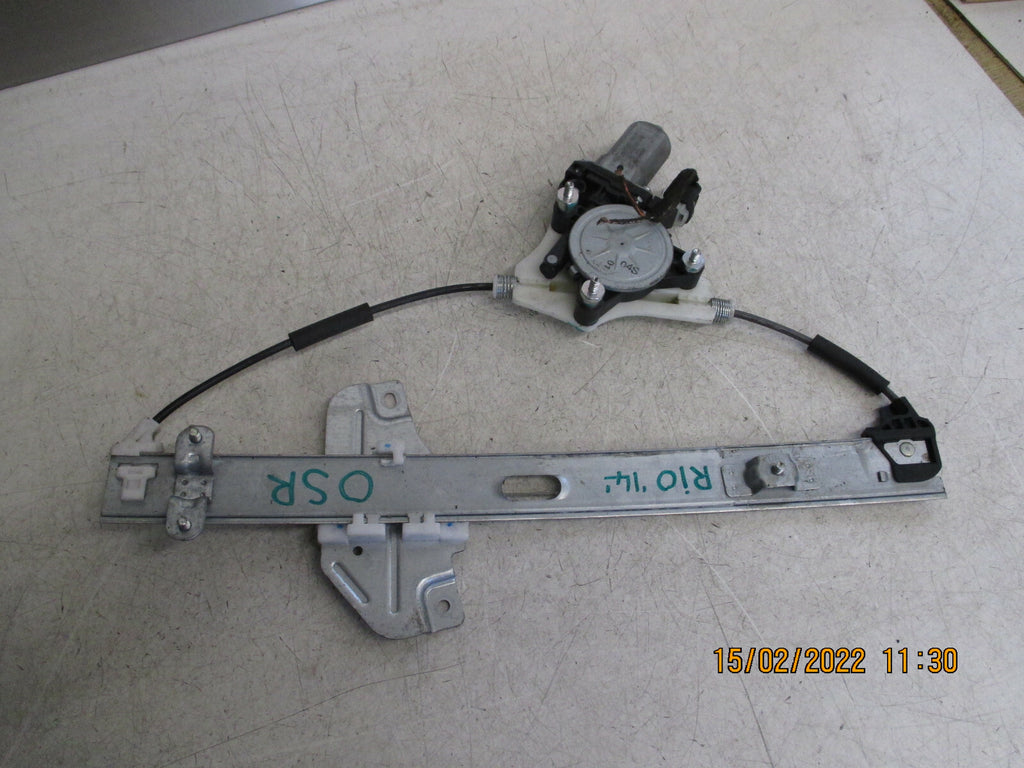 KIA RIO 2014 OSR DRIVER SIDE REAR ELECTRIC WINDOW REGULATOR MOTOR 83460-1W000
