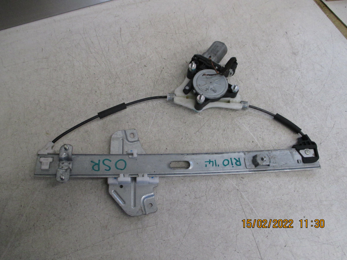 KIA RIO 2014 OSR DRIVER SIDE REAR ELECTRIC WINDOW REGULATOR MOTOR 83460-1W000