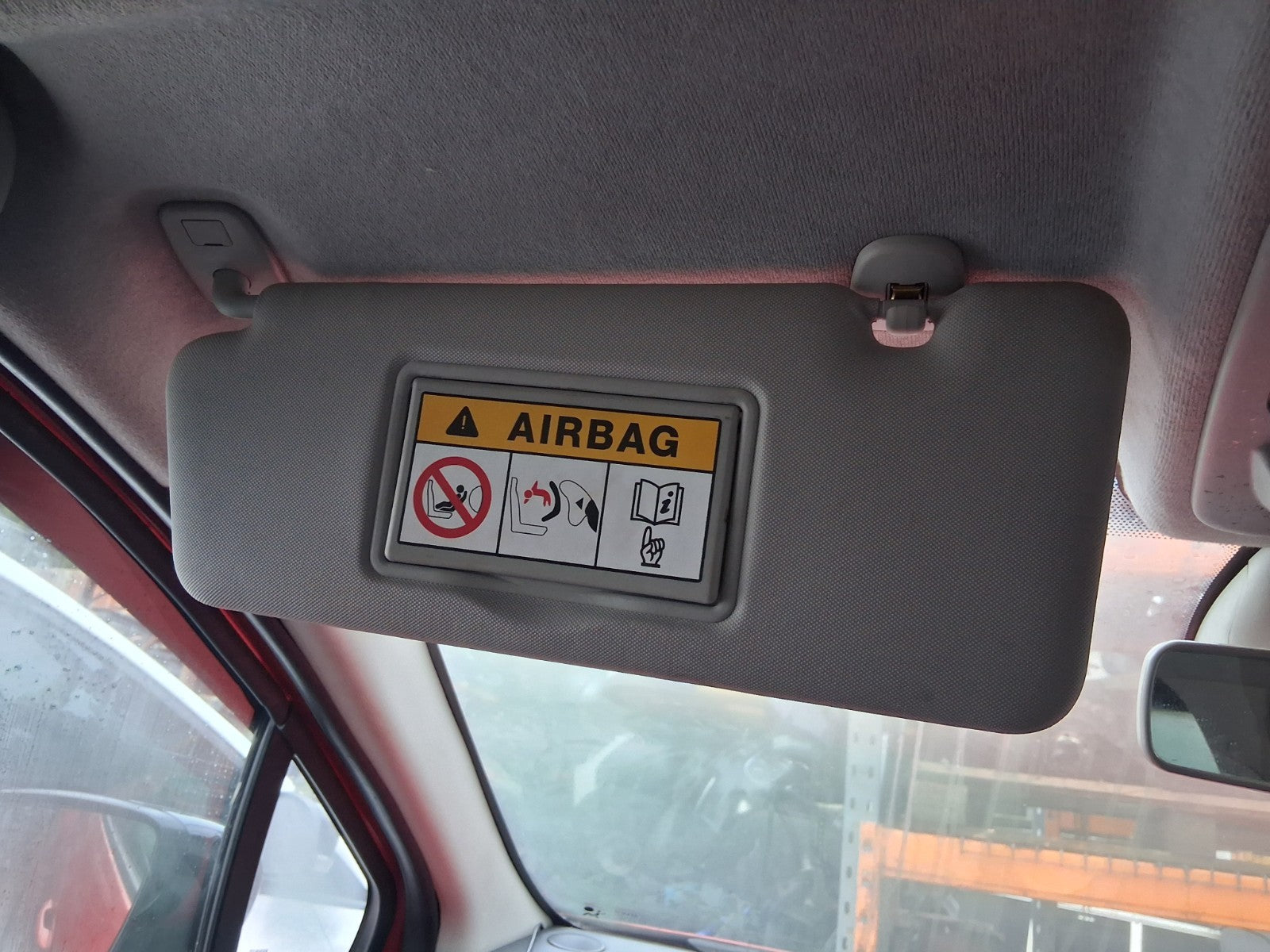 2013 RENAULT CLIO X98 MK4 NSF PASSENGER SIDE FRONT LEFT SUN VISOR SHADE