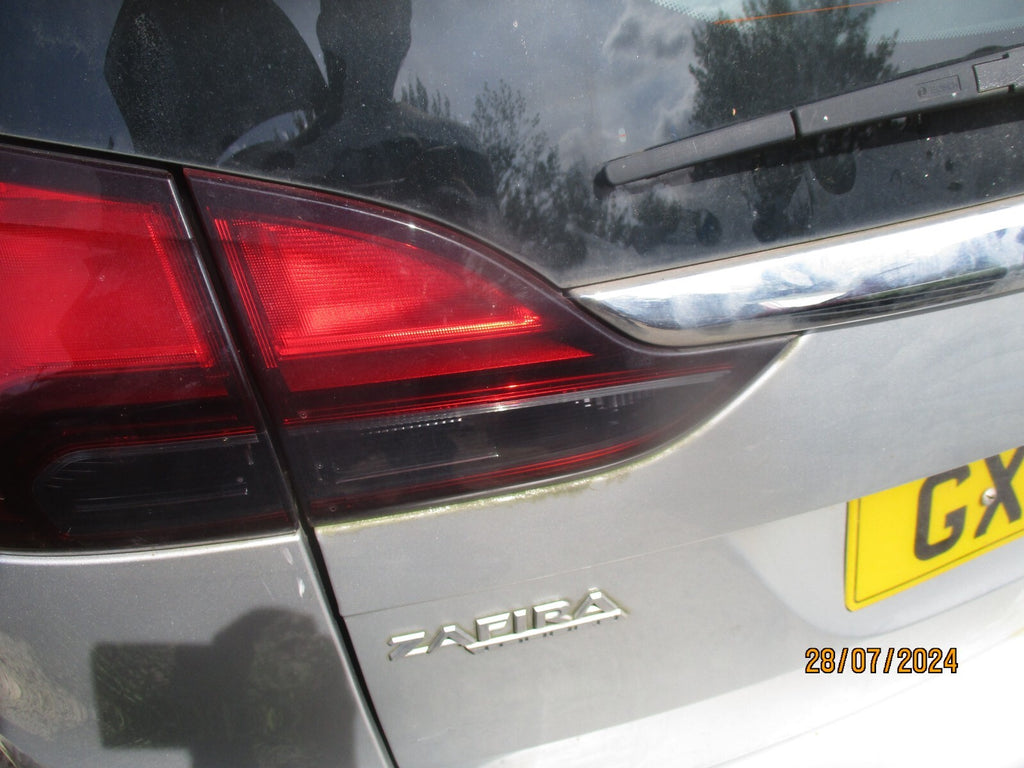 VAUXHALL ZAFIRA C 2017 OSR DRIVER SIDE REAR INNER TAIL LIGHT LAMP