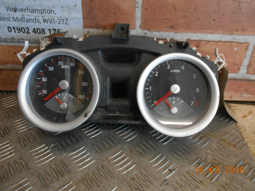 RENAULT MEGANE MK2 2005 VVTI 1.6 16V SPEEDO CLOCKS INSTRUMENT DIALS 8200364031