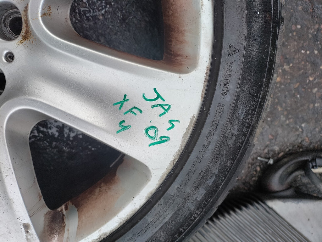 2009 JAGUAR XF X250 18 INCH ALLOY WHEEL WITH TYRE 245/45R18 REF 4