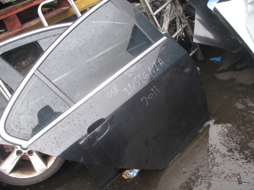 VAUXHALL INSIGNIA MK1 2011 OSR DRIVER SIDE REAR COMPLETE DOOR BLACK