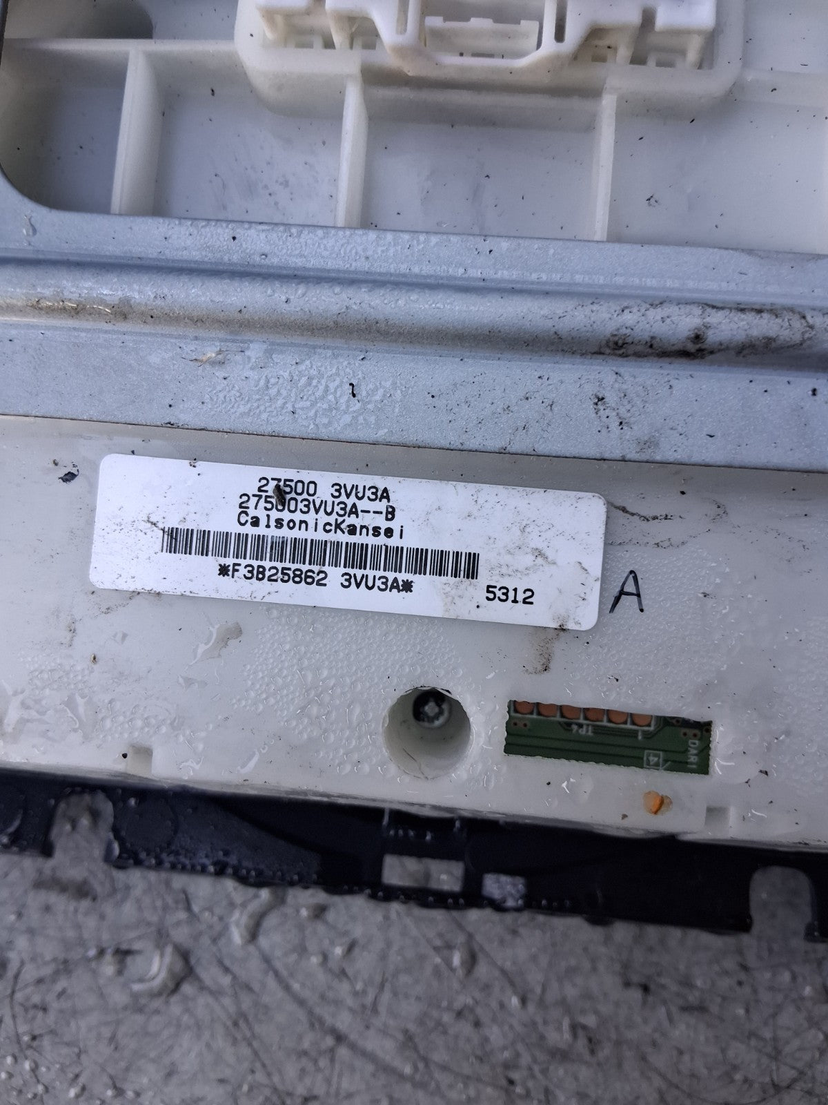 2016 NISSAN NOTE AC HEATER CLIMATE CONTROL PANEL SWITCH 275003VU3A
