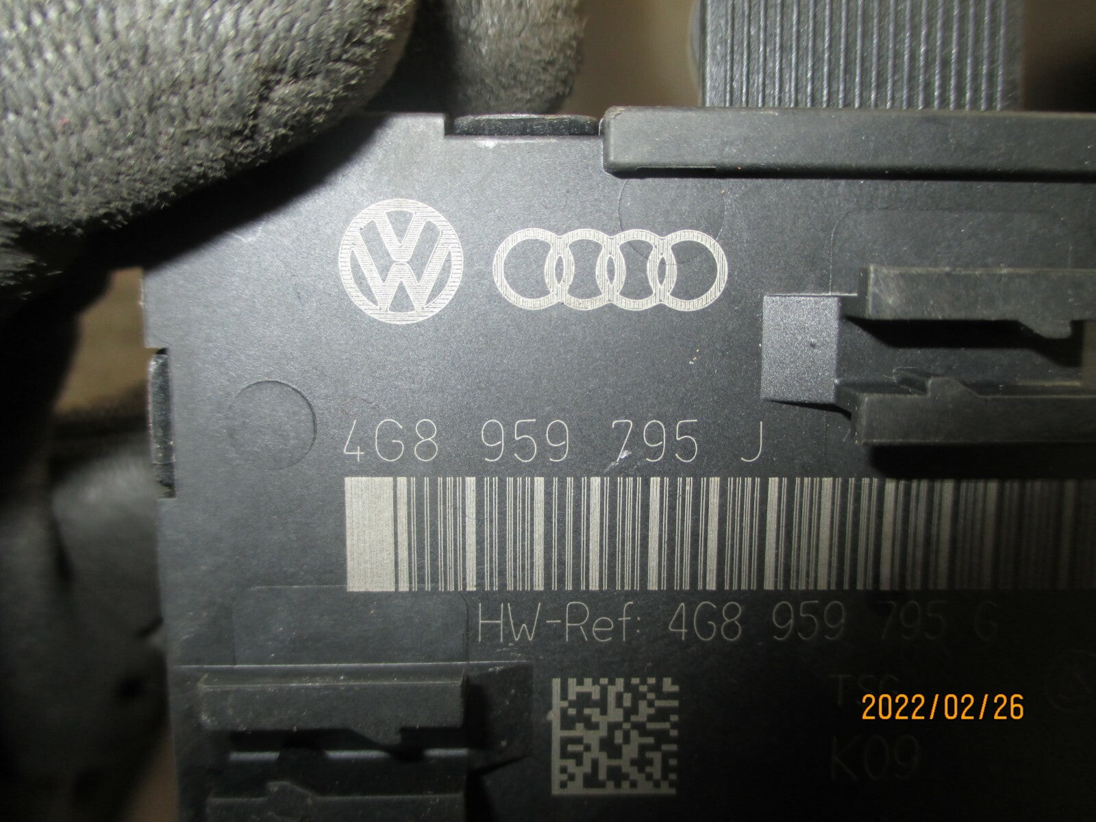 AUDI A6 2017 C7 OSR REAR DRIVER SIDE DOOR CONTROL MODULE 4G8959795
